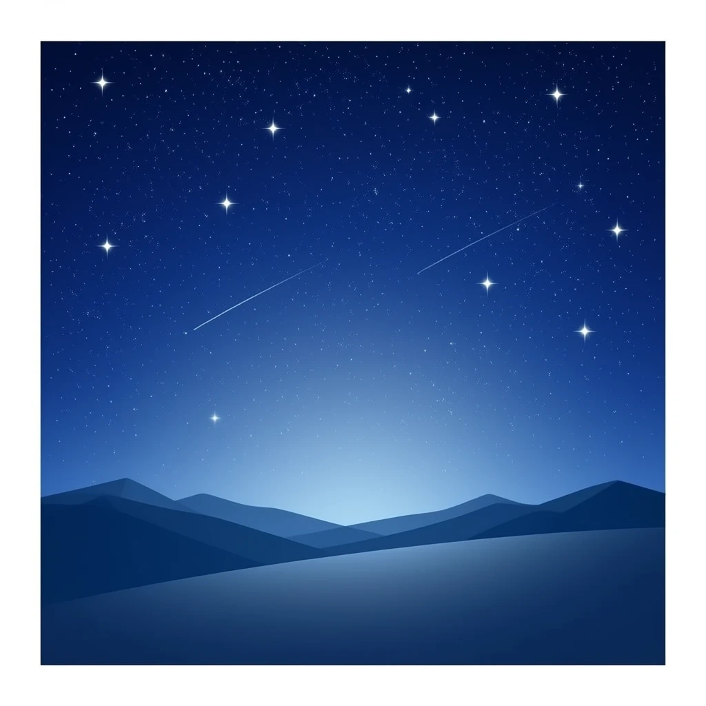 dark blue night sky filled with a lot of sparkling stars emoji