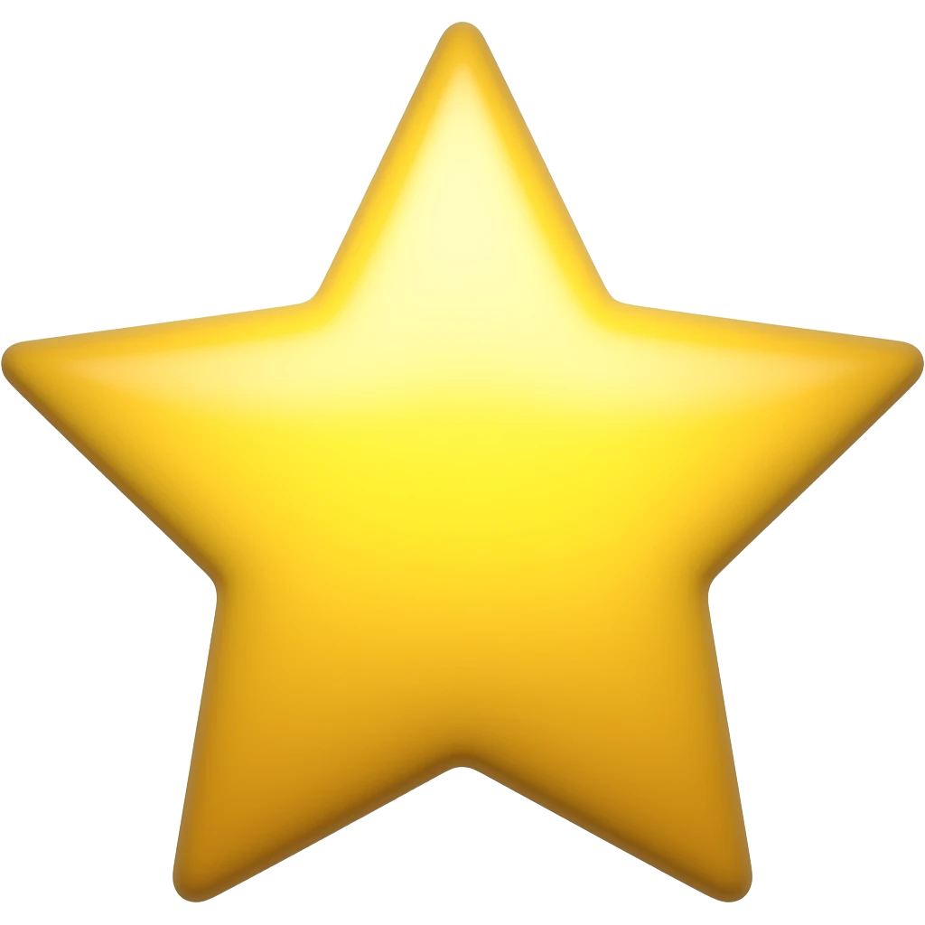 half yellow star emoji