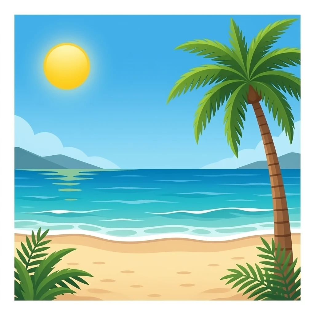 Beach bar emoji
