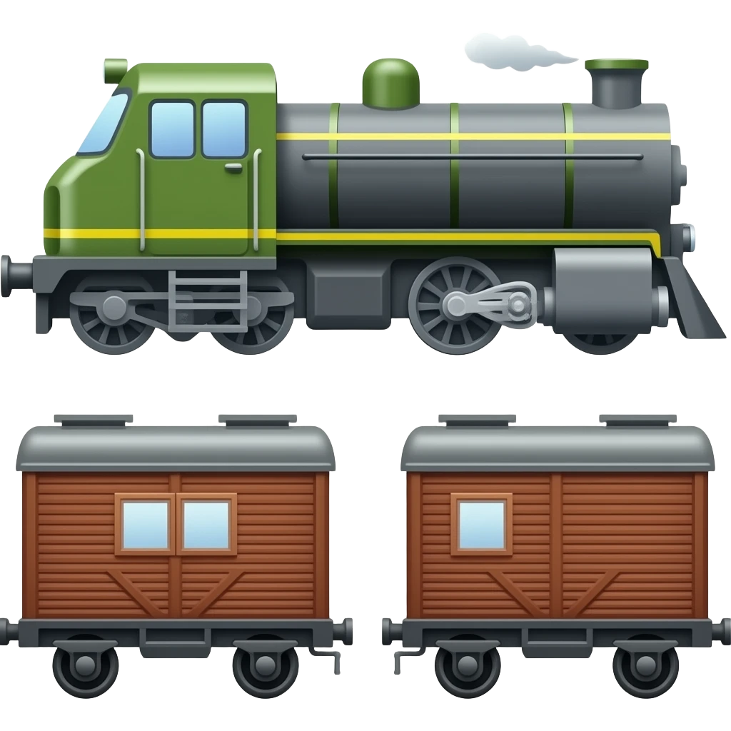 🚂🚃🚃 emoji