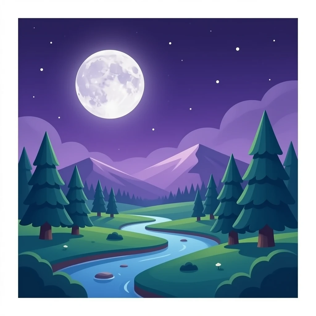 purple moon emoji