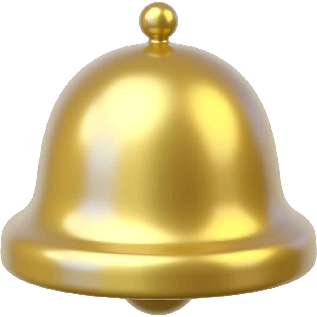 BELL  button 3d emoji