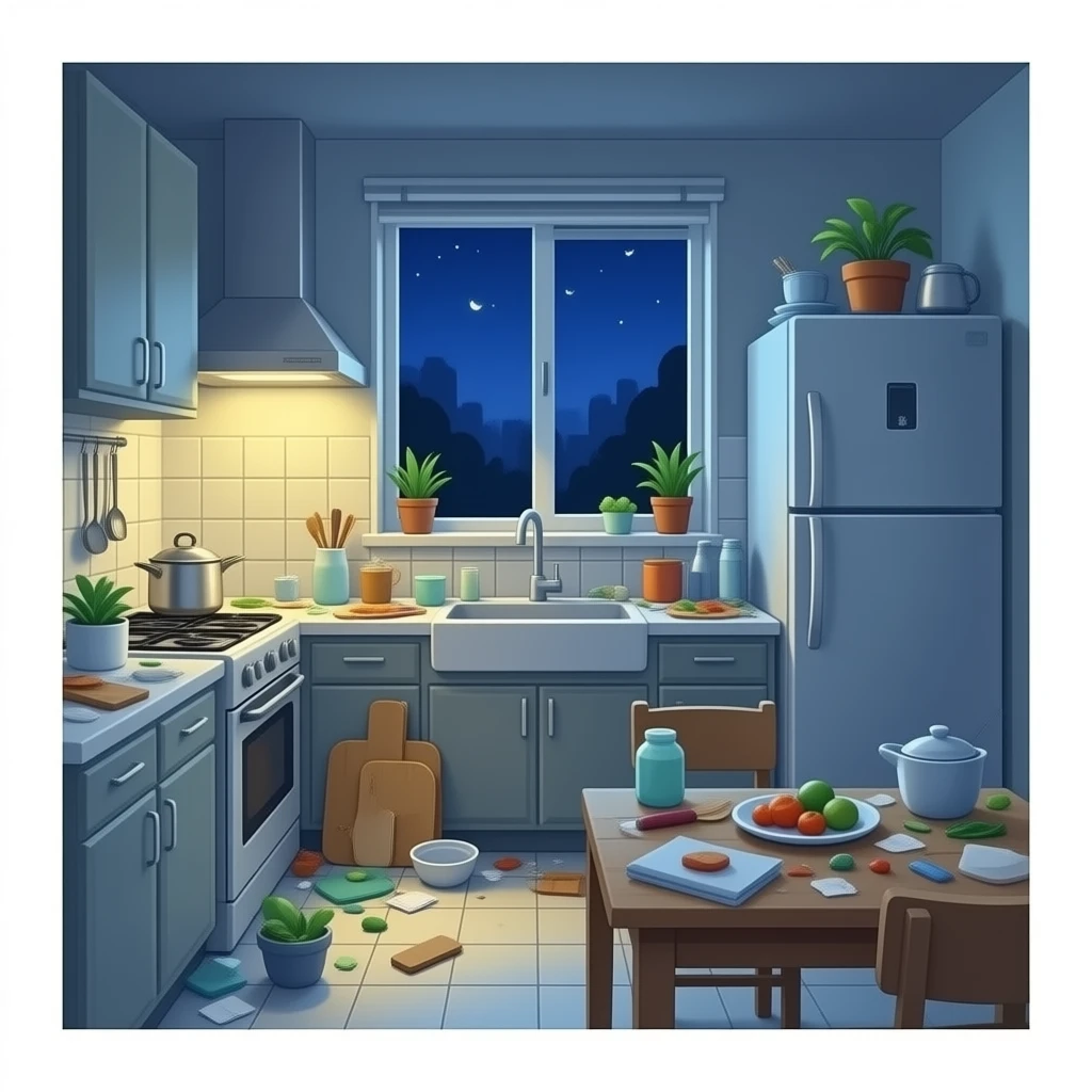 messy kitchen emoji