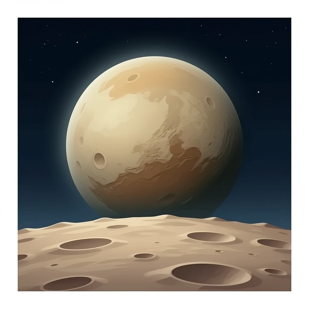 Make a image of charon (moon of pluto) emoji