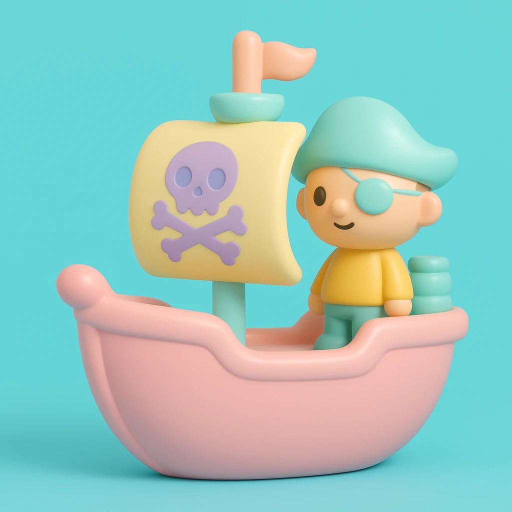 pirate ship emoji