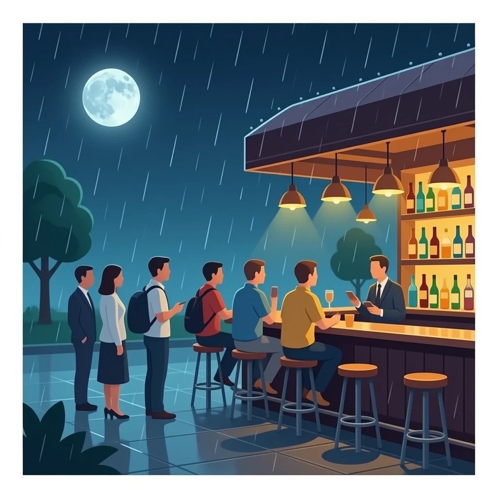 queue au bar emoji
