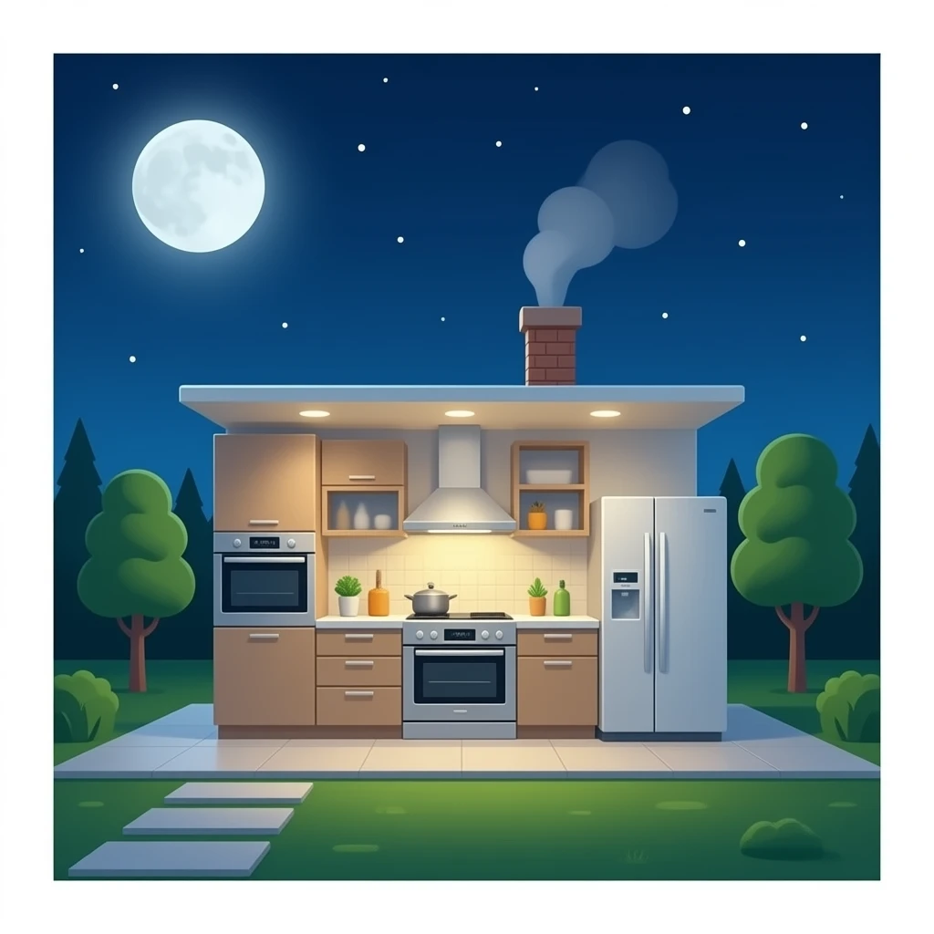 mordern kitchen chimney emoji