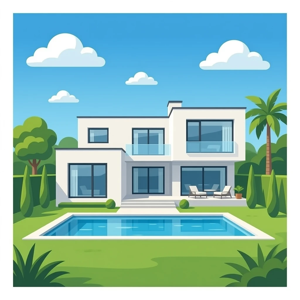 modern villa emoji