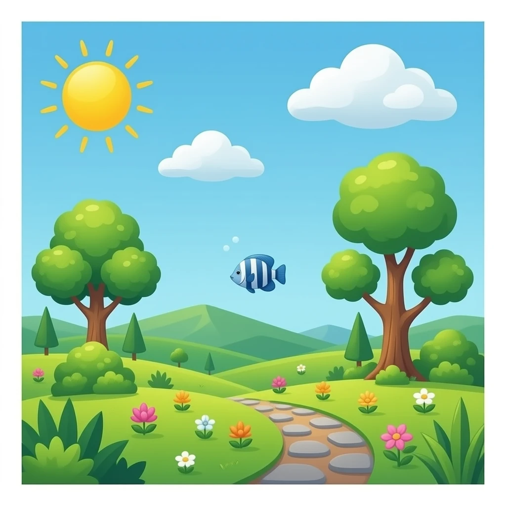 Pecera de peces emoji