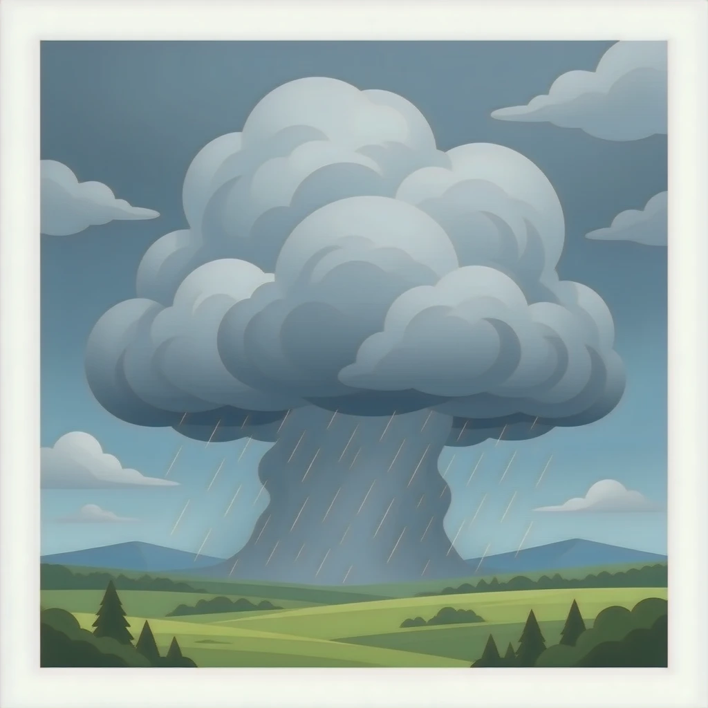 Rain clouds emoji