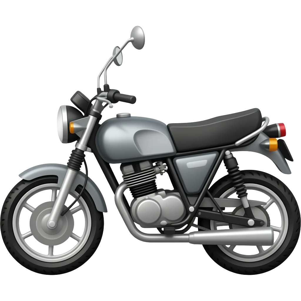 motorcycle, simple, side emoji