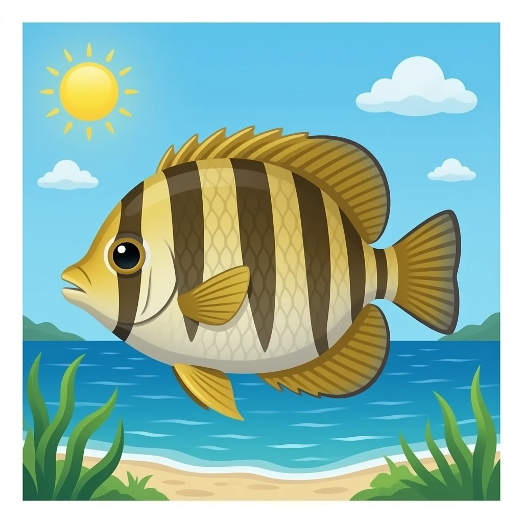 Sunfish ocean emoji