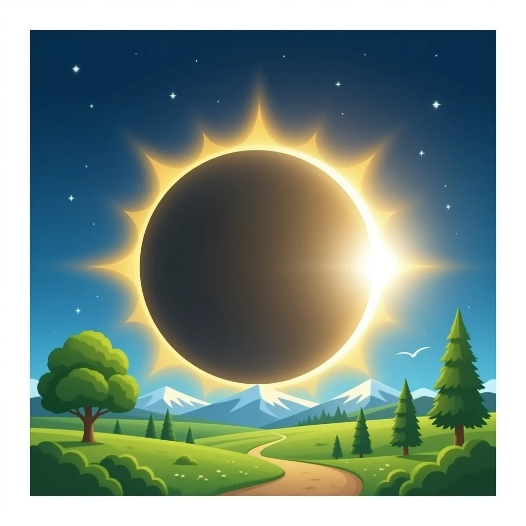 Eclipse sun emoji