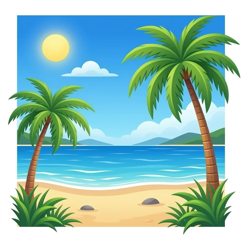 Beach emoji
