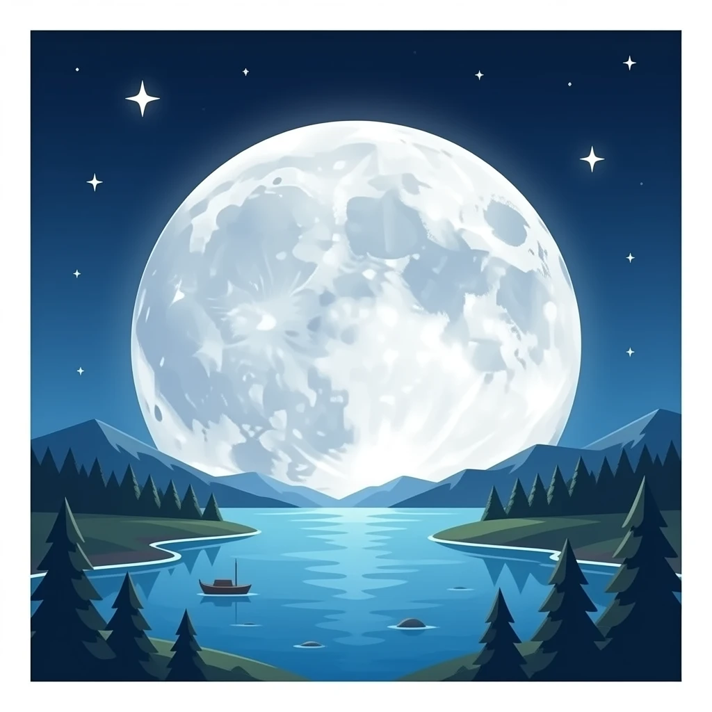 White moon emoji