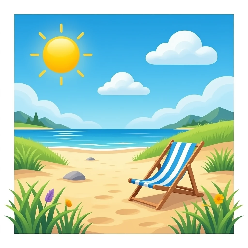 Strandliege emoji