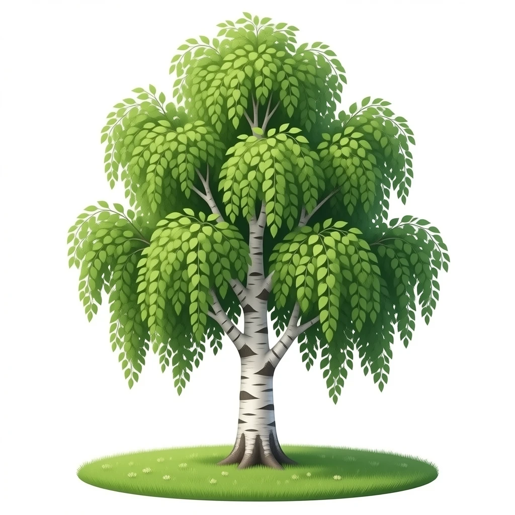 Реалистичная берёза emoji