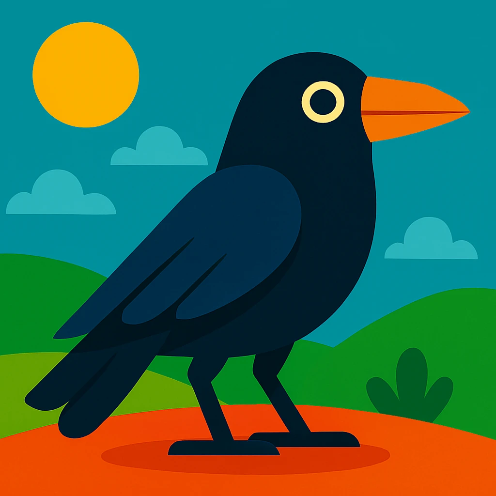 Crow emoji