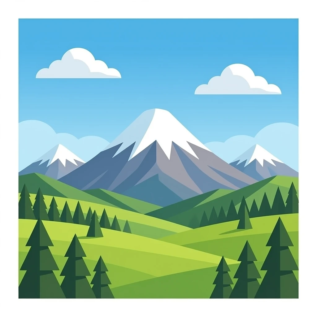 Mountain no background emoji