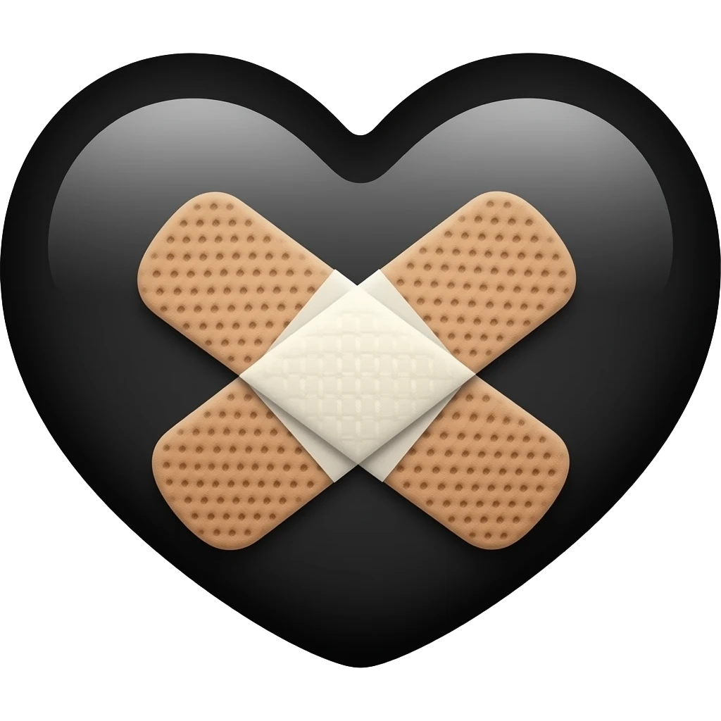 🖤+🩹 emoji
