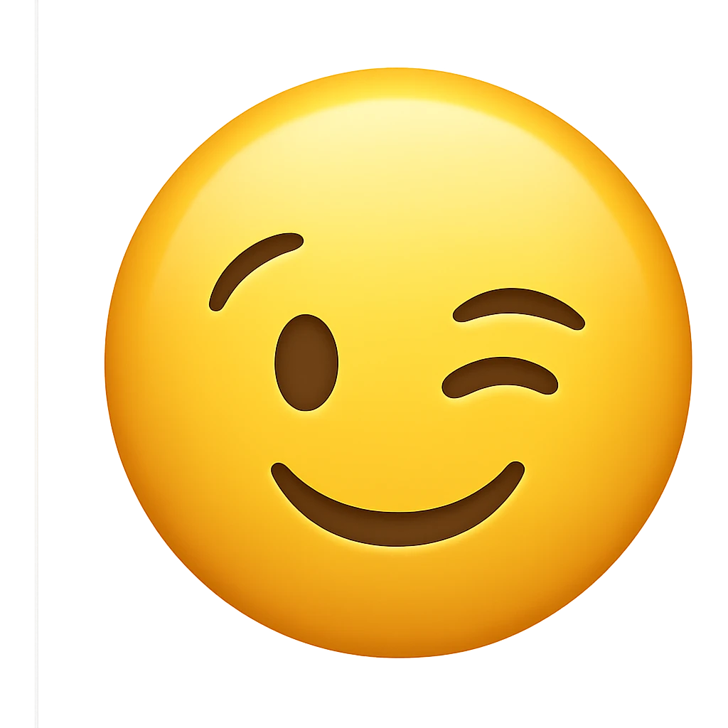 winking face emoji emoji