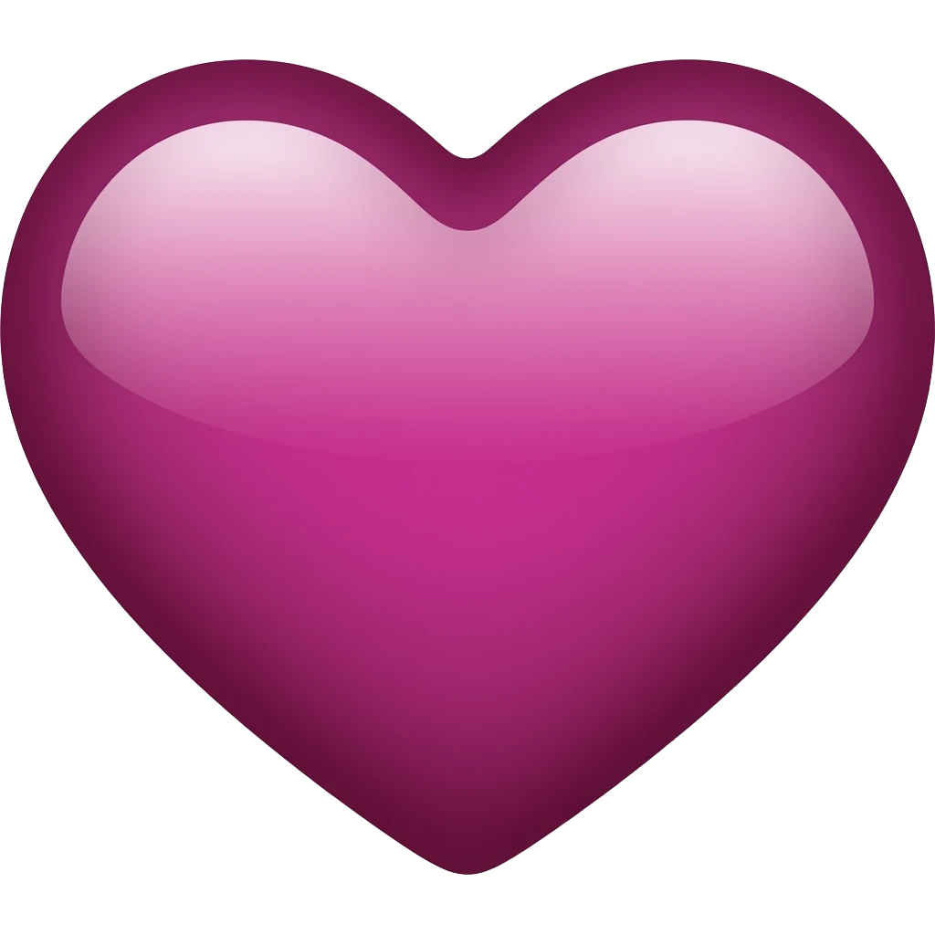 Сердце цвета плюки emoji