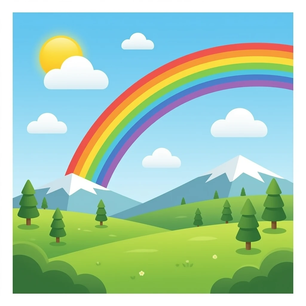 Rainbow emoji