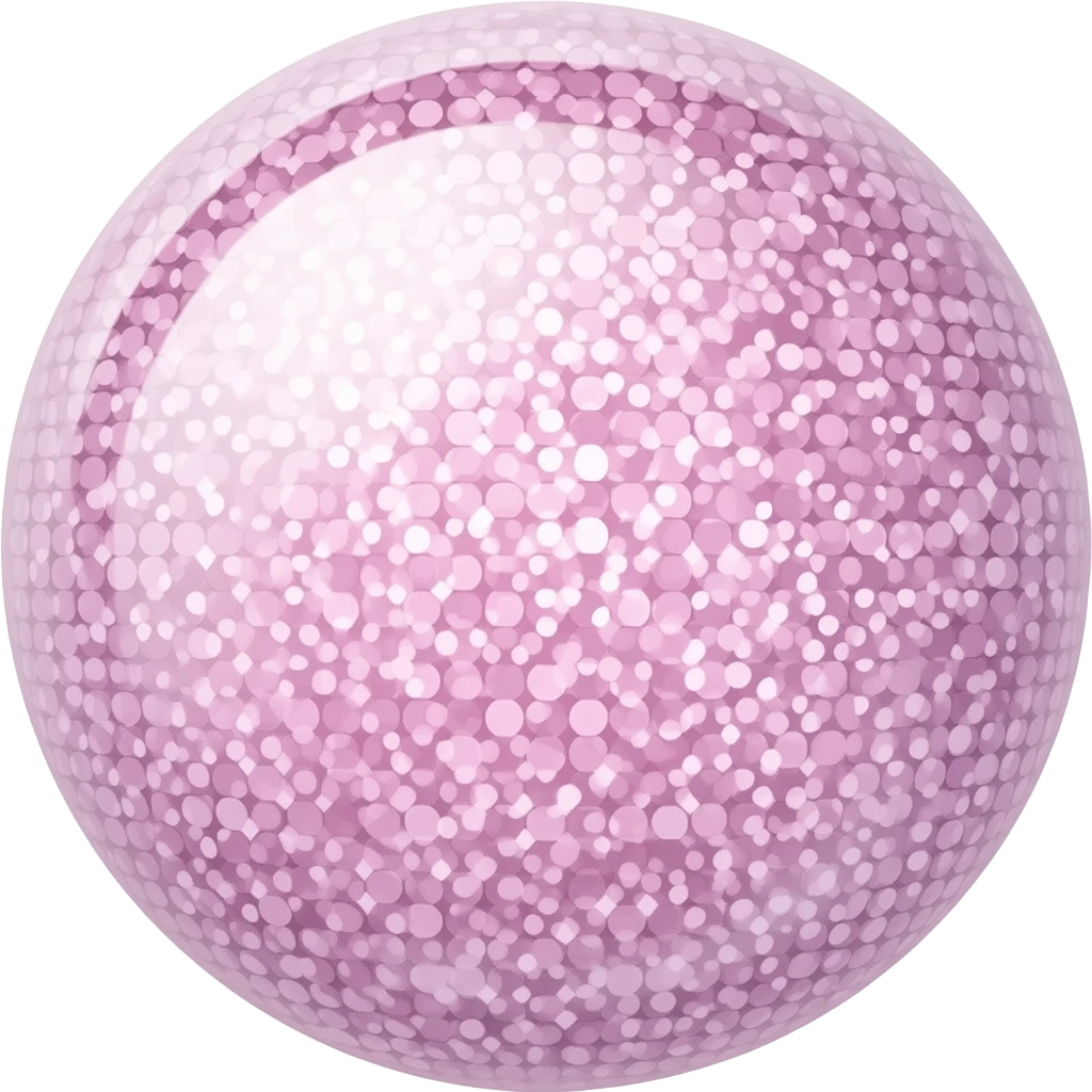 Glitter holographic light pink emoji