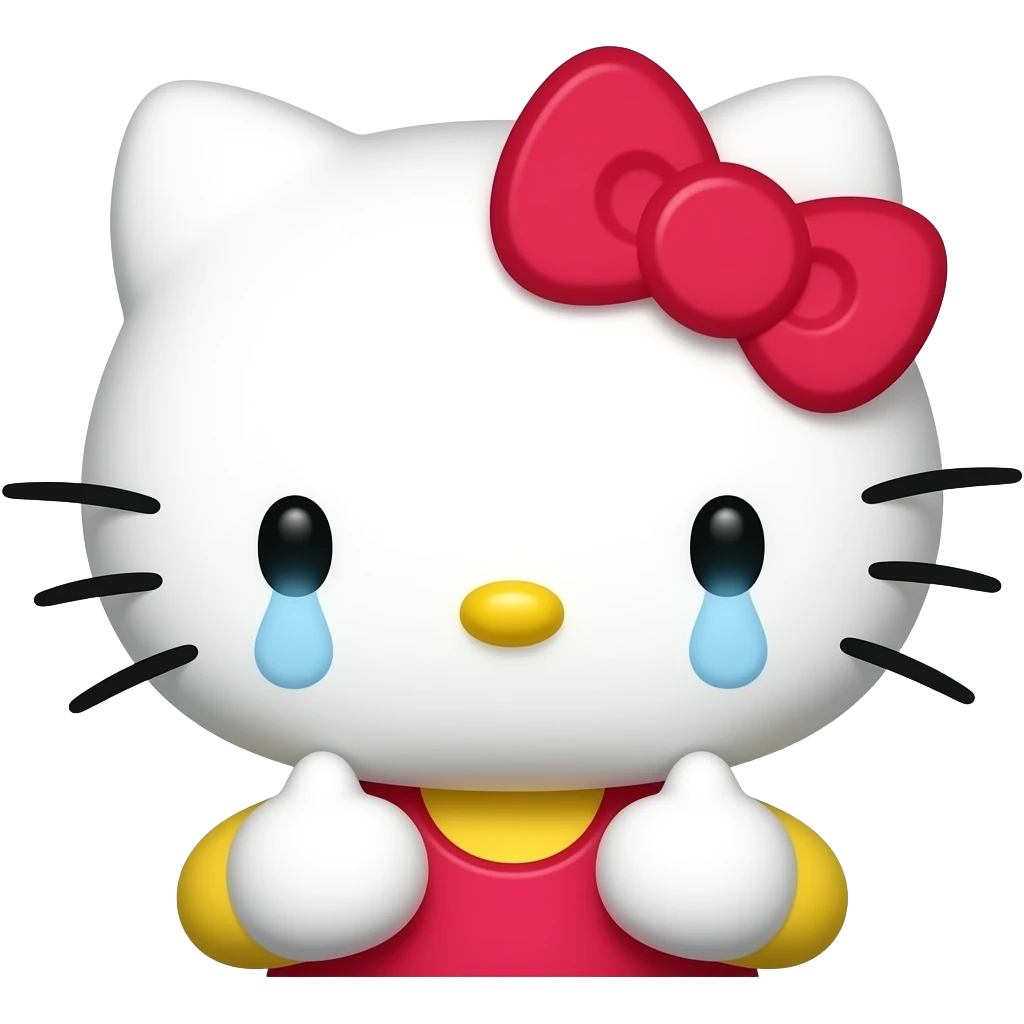 More Sad hello kitty emoji