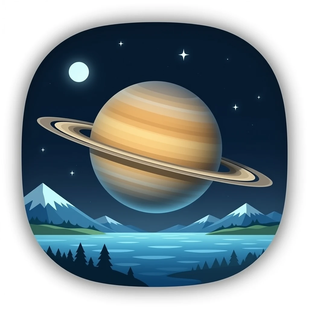 Saturn planet emoji