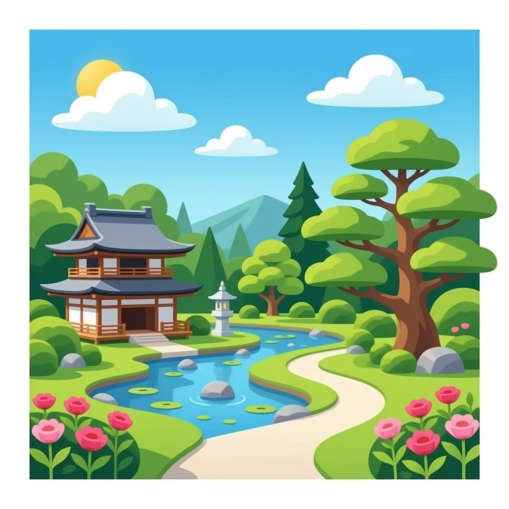 Japanese garden emoji