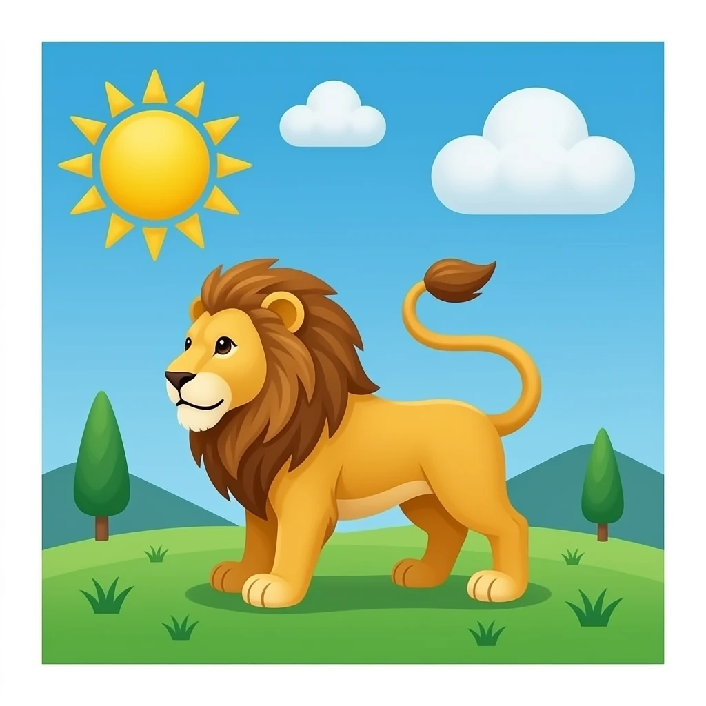 پرچم شیر رو خورشید emoji