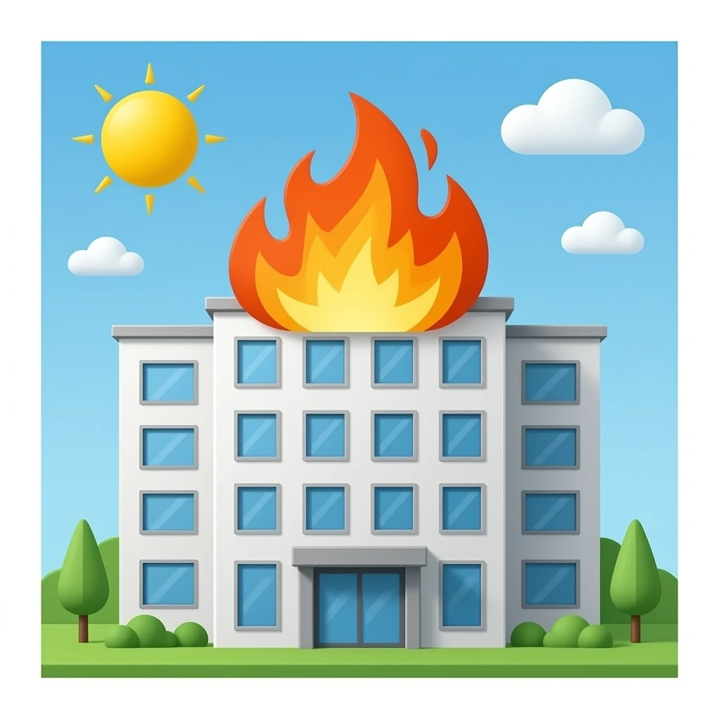 Company on fire emoji