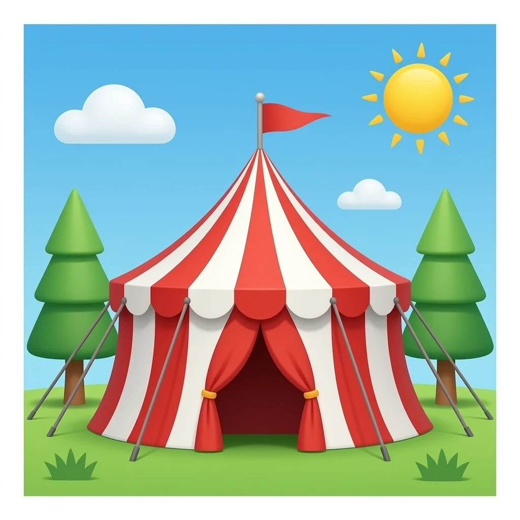 circus tent emoji