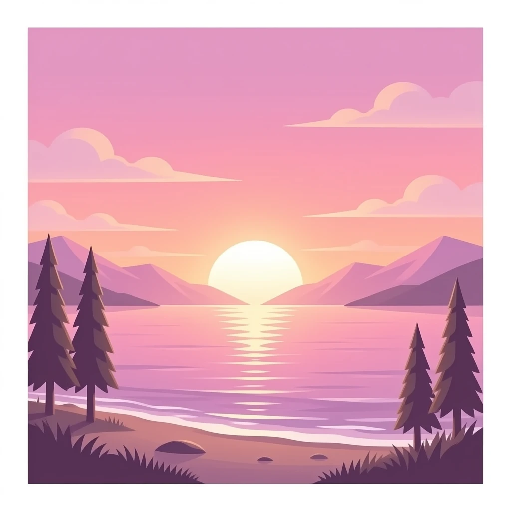 pink sunset emoji