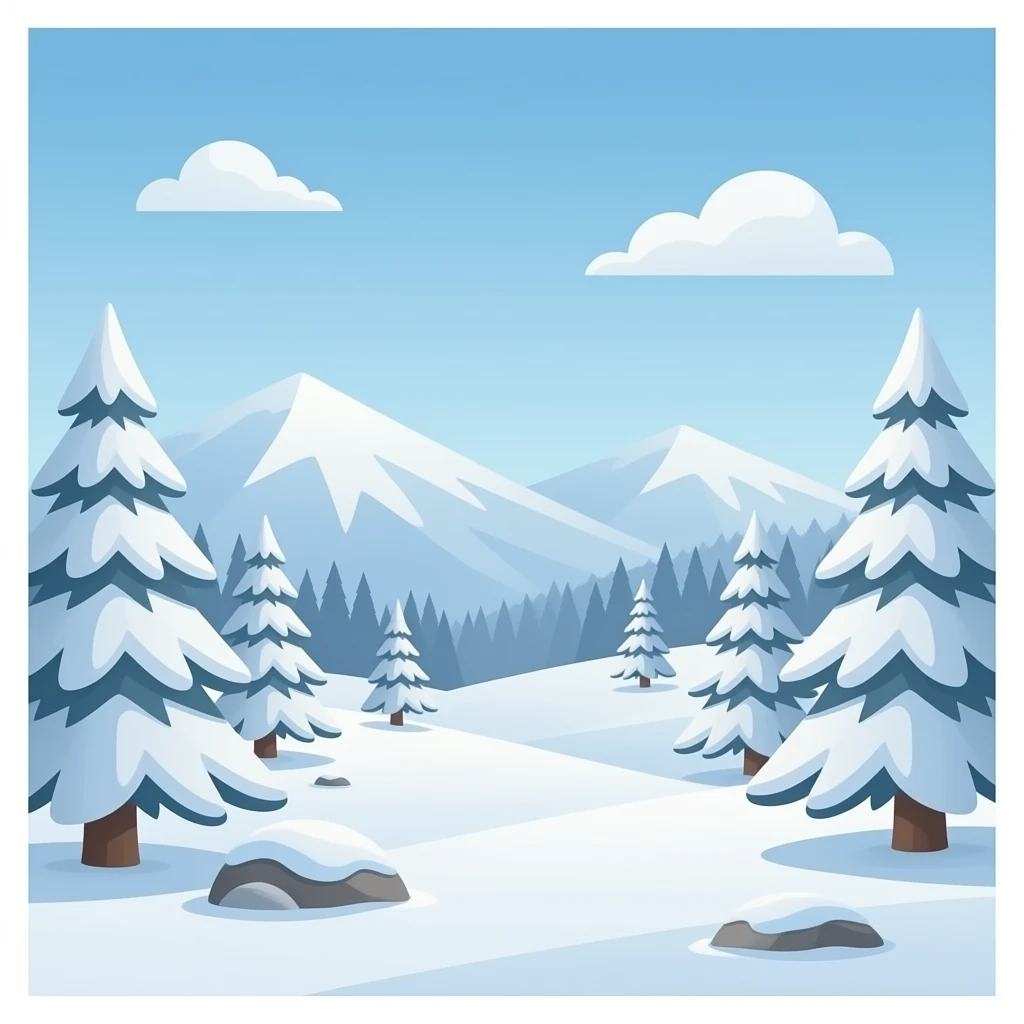 Snow emoji