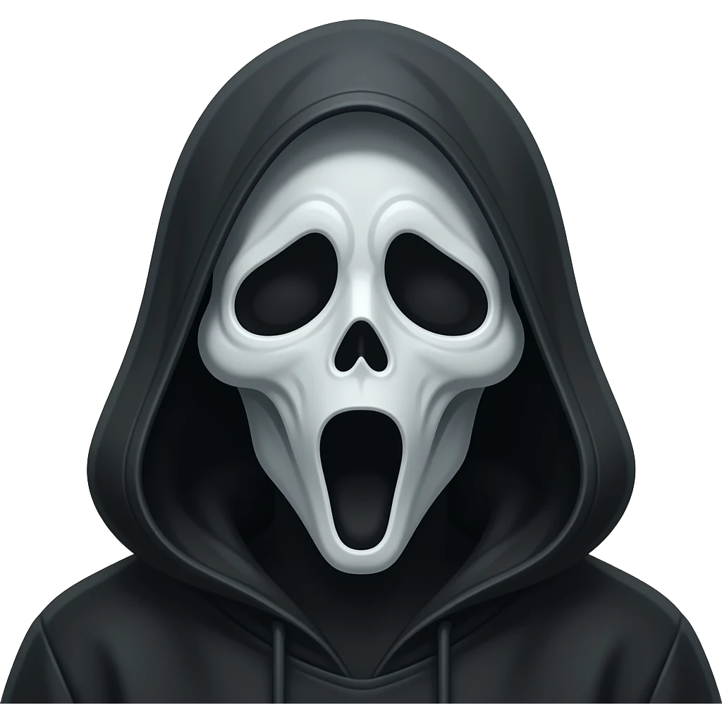 Scary figure emoji