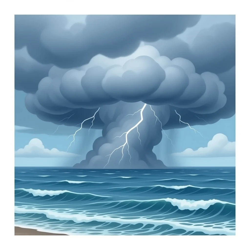 Ocean storm emoji