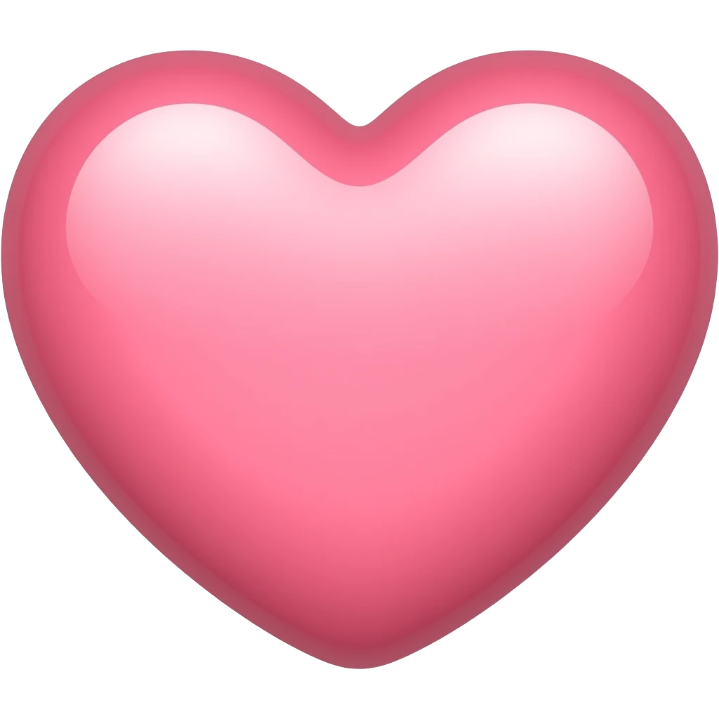 Light pink heart emoji emoji