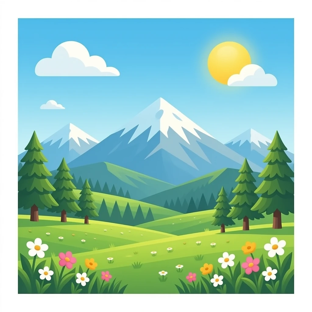 spring mountain emoji