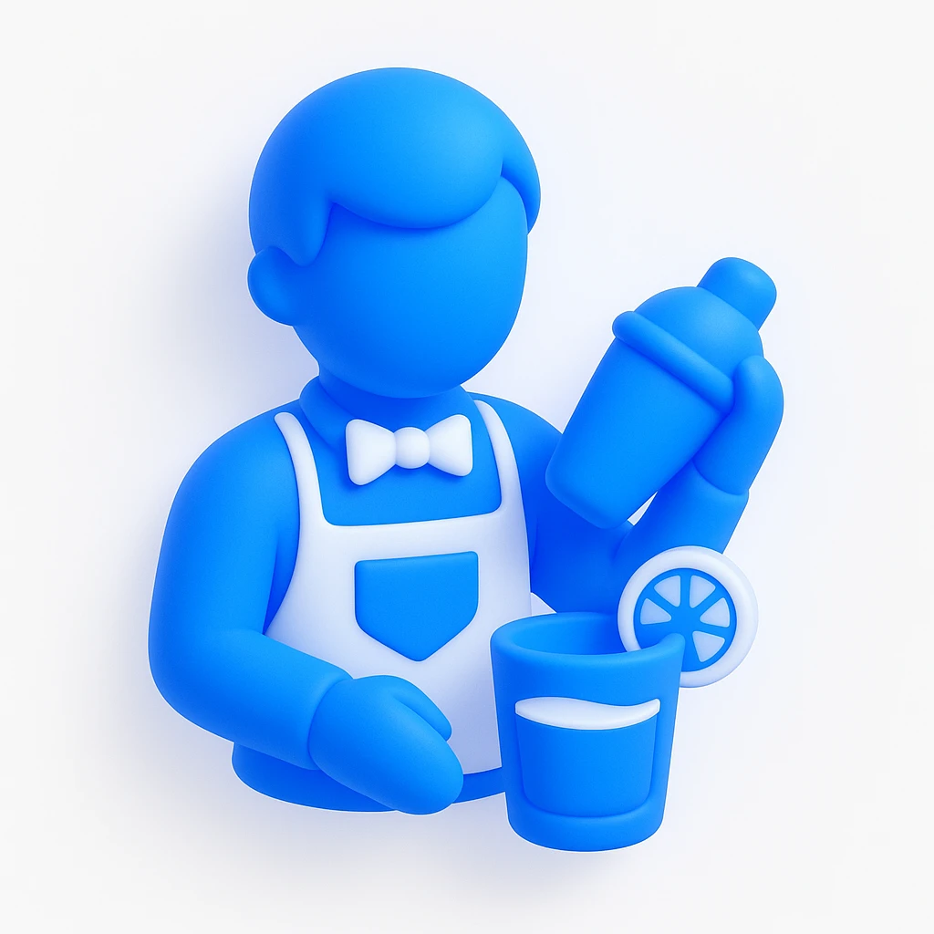 bartender mixing drinks emoji