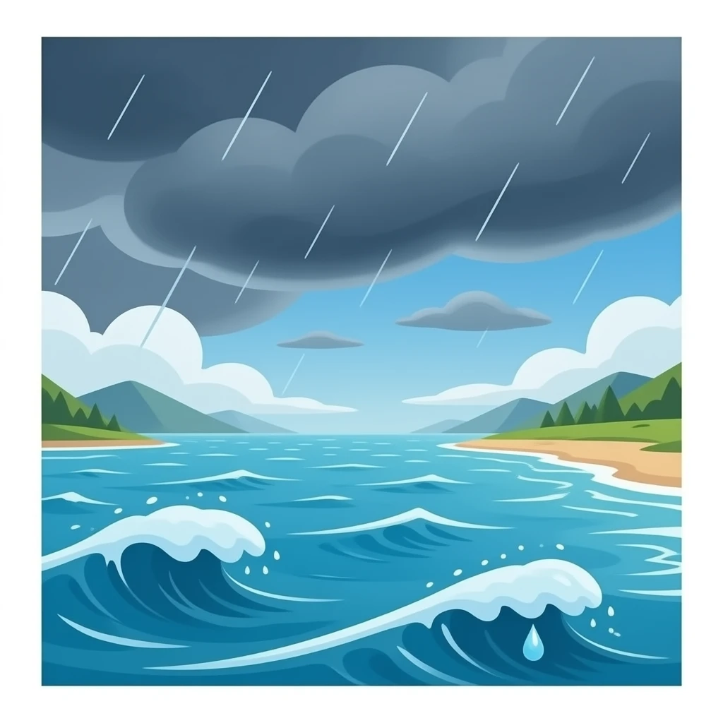 Super crying an ocean emoji
