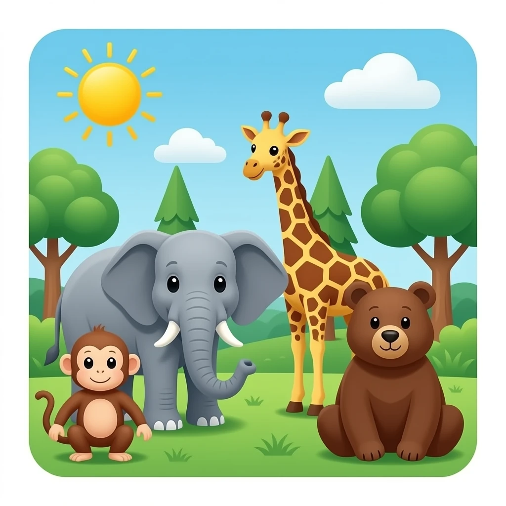 Zoo 🐒🐘🦒🐻 emoji