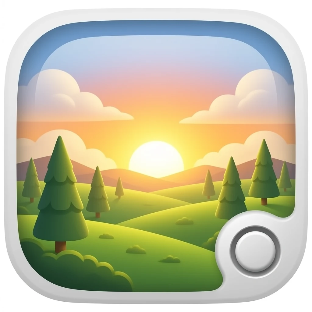 Sunrise with a tiny reset button emoji