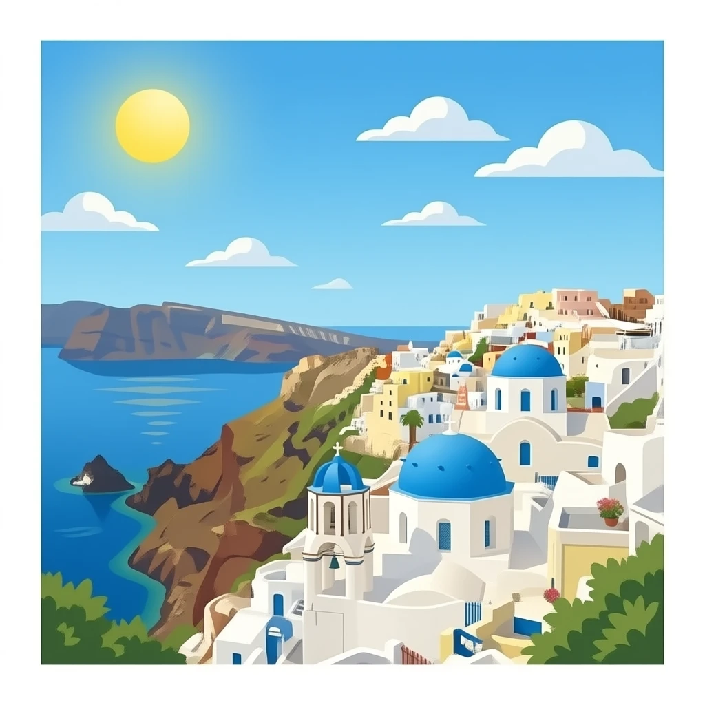 santorini emoji