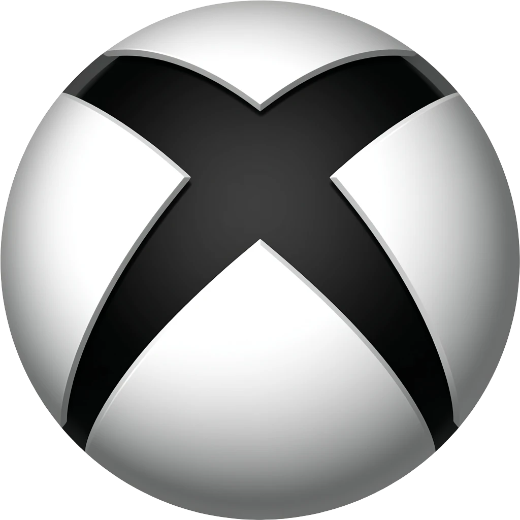 xbox logo black and white emoji