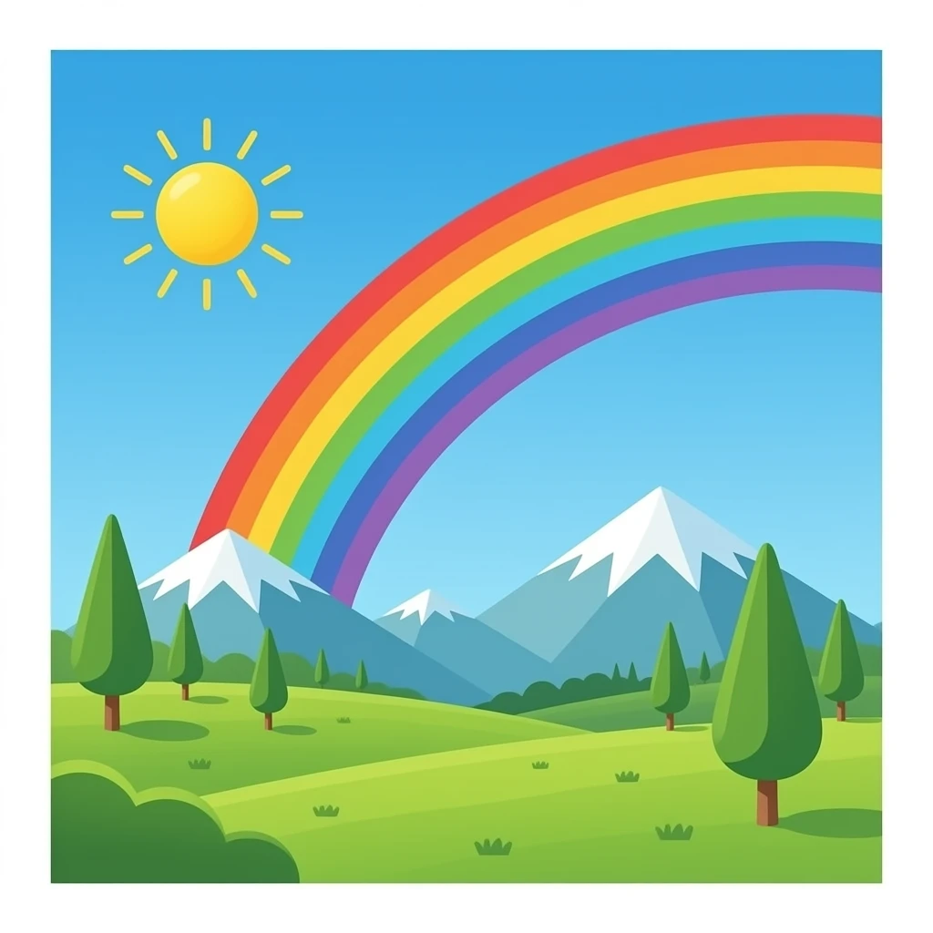 Rainbow emoji