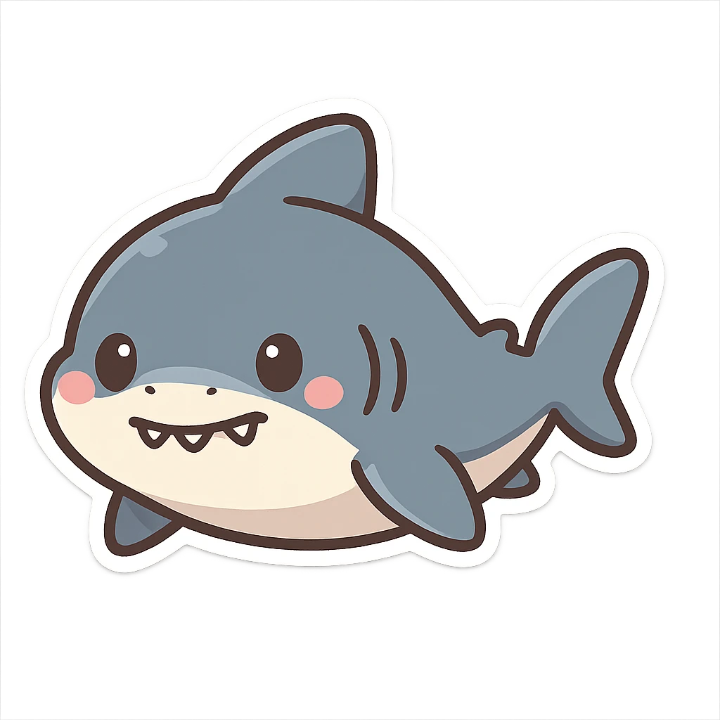 一只鲨鱼 emoji