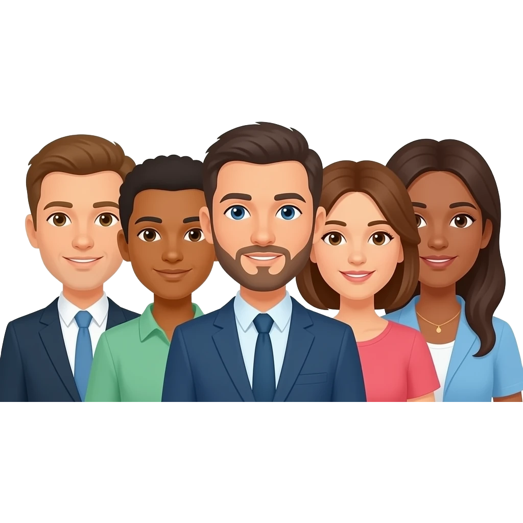 A group of NON WHITE people from Israel with thought bubbles  above their head. All of the thought bubles say "I know God". These people are Israeli, not white. NOT WHITE PEOPLE emoji