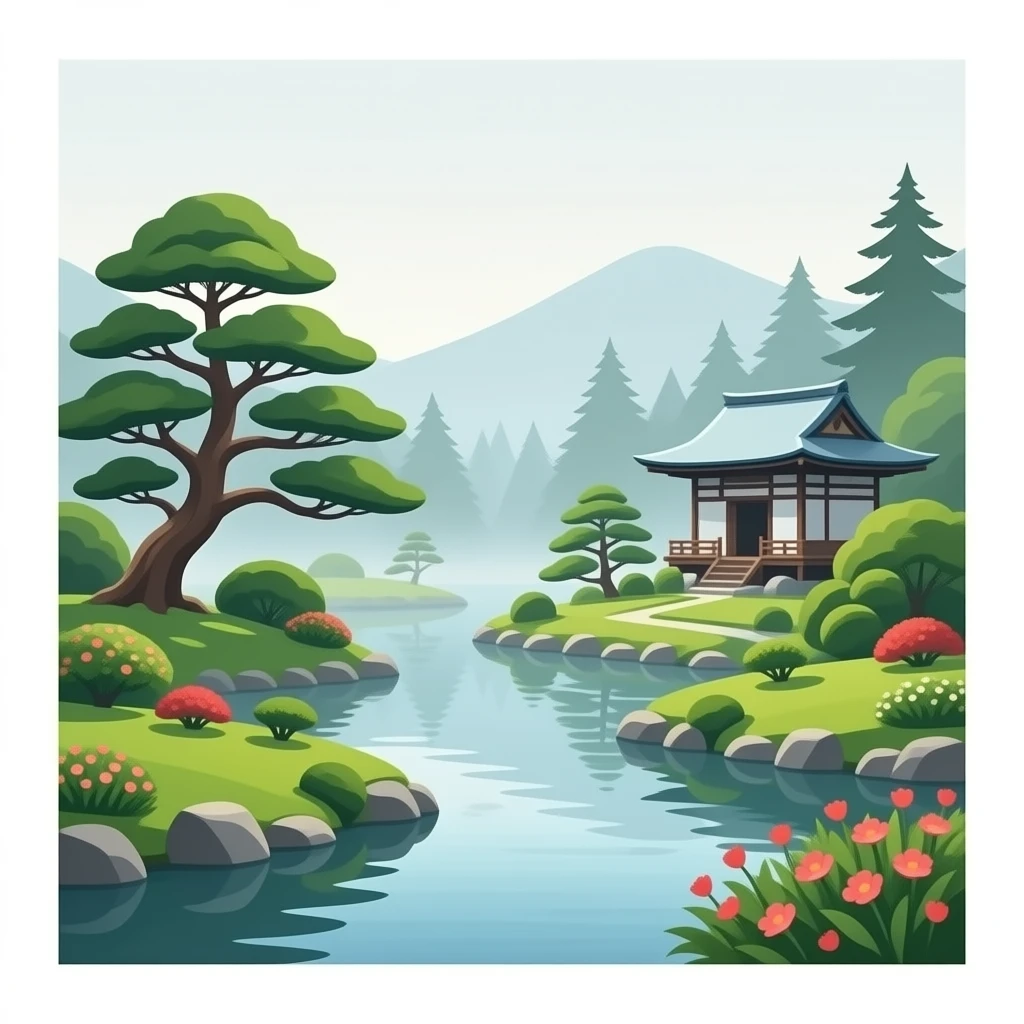 Japanese garden emoji